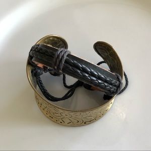 Black Leather Bracelet